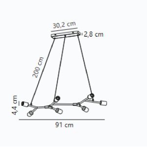 https://design-led.fr/fr/ Josefine Suspension Noir mat 7xE27 2010303003 129,90 € 110,42 €