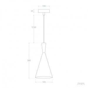 https://design-led.fr/it/ Lampada a sospensione Lennon nera 1xE27 C2521 49,90 € 42,41 €