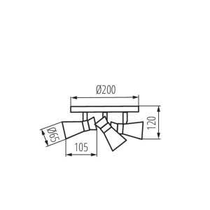 https://discount-led.fr/fr/ Luminaire mural et plafonnier MILENO argent / cuivre 3xGU10  43,00 €  34,40 €    29113
