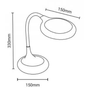 https://design-led.fr/pt/ Candeeiro de mesa de 8 W com lupa CCT regulável 48,80 € 41,48 € L1020-B