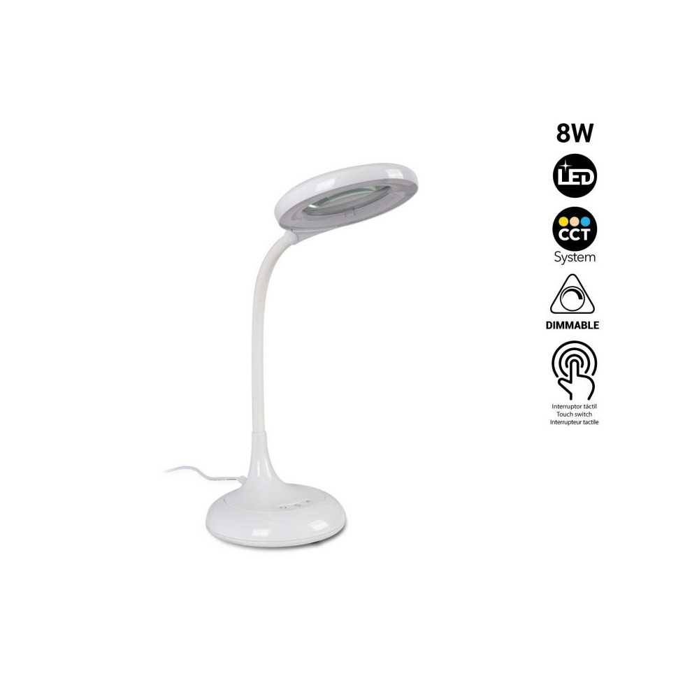 https://design-led.fr/pt/ Candeeiro de mesa de 8 W com lupa CCT regulável 48,80 € 41,48 € L1020-B