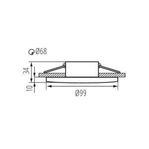 https://design-led.fr/fr/ Support plafond DROXY IP65 Ø99 mm noir 33126 8,70 € 7,40 €