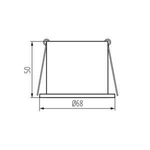 https://discount-led.fr/it/ Staffa a soffitto SPAG bianco - oro Ø68 mm  5,90 €  4,72 €    27327