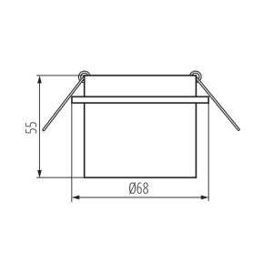 https://discount-led.fr/it/ Staffa a soffitto SPAG nero - oro Ø68 mm  5,90 €  4,72 €    27322