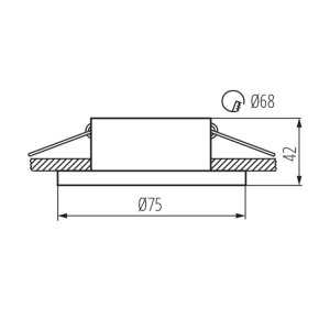 https://discount-led.fr/it/ Staffa a soffitto SIMEN bianco / oro Ø75 mm  6,50 €  5,20 €    29140