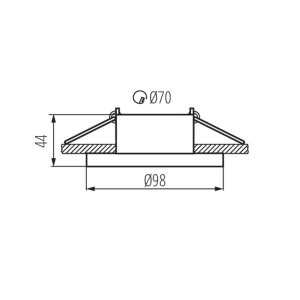 https://discount-led.fr/it/ Staffa a soffitto ELNIS bianco / cromo Ø98 mm  11,00 €  8,80 €    27806