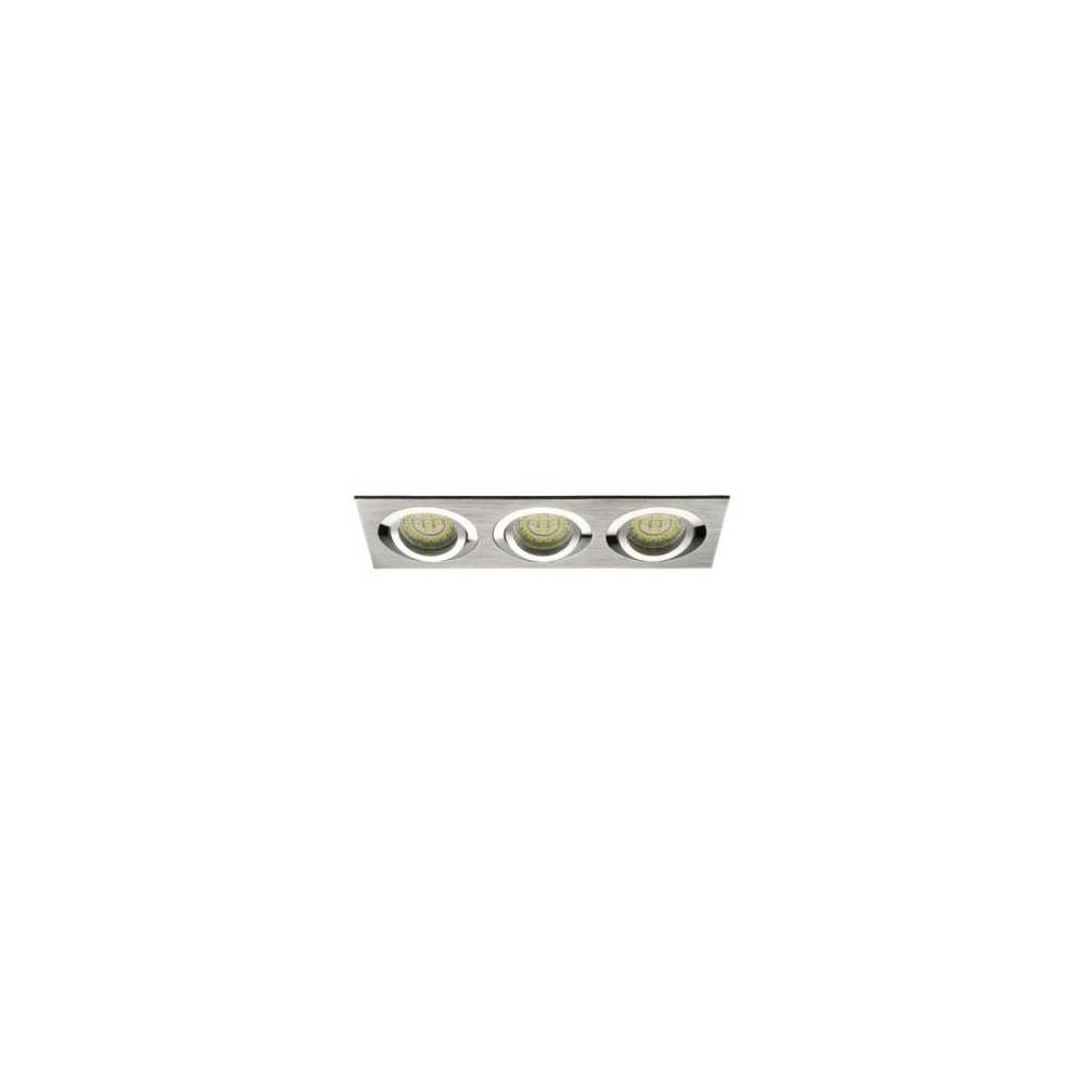https://discount-led.fr/it/ Montaggio a soffitto SEIDY 250x90 mm in alluminio spazzolato 3 x GU10  26,40 €  18,48 €  -30%  18283