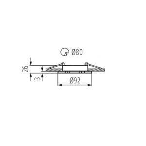 https://discount-led.fr/it/ Staffa a soffitto SEIDY bianco opaco Ø92 mm  8,40 €  6,72 €    19456