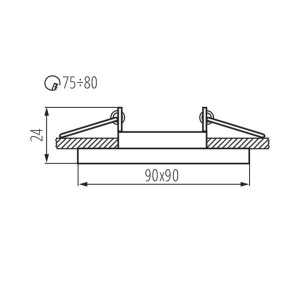https://discount-led.fr/it/ MORTA-DT supporto per soffitto in vetro regolabile 90 x 90 mm  6,30 €  5,04 €    26718
