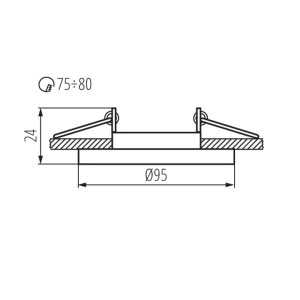 https://discount-led.fr/it/ MORTA-DT supporto per soffitto in vetro regolabile Ø95 mm  6,70 €  5,36 €    26716
