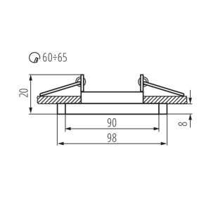 https://discount-led.fr/fr/ Support plafond MORTA-OCT Ø98 mm verre noir  3,70 €  2,96 €    26715