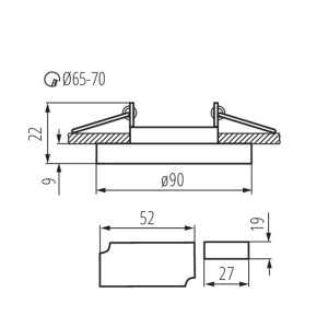 https://discount-led.fr/it/ Montaggio a soffitto SOREN Ø90 mm vetro e led sul bordo 3,6w 6500k  12,80 €  10,24 €    24416