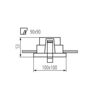 https://design-led.fr/it/ Supporto a soffitto REUL 100 x 100 mm 1xGu10 bianco 33660 15,50 € 13,18 €