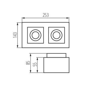 https://design-led.fr/de/ STOBI Deckenleuchte für Akzentbeleuchtung Weiß 2xGU10 64,30 € 54,65 € 26833