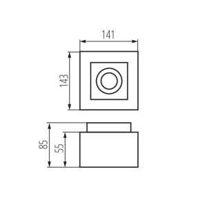 https://design-led.fr/fr/ Plafonnier pour éclairage d’accentuation STOBI Noir 1xGU10 26830 35,80 € 30,43 €