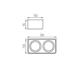 https://design-led.fr/de/ Deckenleuchte für Akzentbeleuchtung TUBEO-ES Weiß 2xES111 85,80 € 60,06 € -30% 33273
