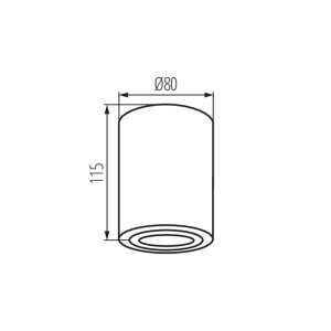 https://design-led.fr/fr/ Plafonnier pour éclairage d'accentuation BORD-XS blanc 1xGU10 25479 14,50 € 12,32 €