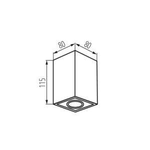 https://design-led.fr/it/ GORD-XS Bianco 1xGU10 luce d'accento da soffitto 15,30 € 13,01 € 25477