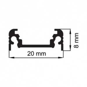 https://design-led.fr/it/ Profilo in alluminio anodizzato 2M per nastro LED piatto 21,30 € 18,11 € 9831