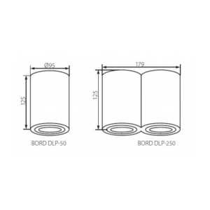 https://design-led.fr/nl/ BORD-DLP zwart 2xGU10 plafondspot voor accentverlichting 62,60 € 43,82 € -30% 22555
