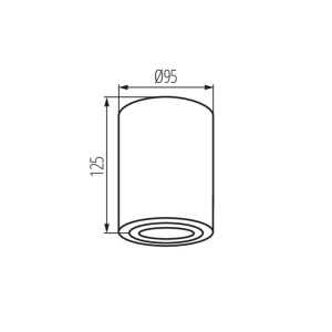 https://design-led.fr/fr/ Plafonnier pour éclairage d'accentuation BORD-DLP blanc 1xGU10 22551 29,80 € 25,33 €