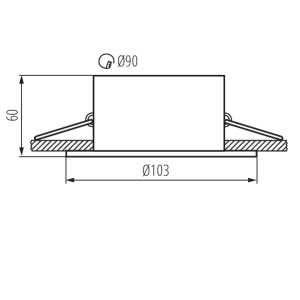 https://discount-led.fr/it/ Staffa da soffitto girevole APRILA Ø 103 bianco  6,10 €  4,88 €    26738