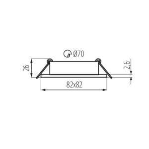 https://discount-led.fr/gb/ DALLA ceiling mount 82 x 82 mm black GU5.3 socket included  7,00 €  5,60 €    22433