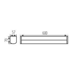 https://discount-led.fr/fr/ Luminaire pour murs et plafonds LED AKVO IP44 15w 60cm 4000K noir  36,60 €  29,28 €    36660