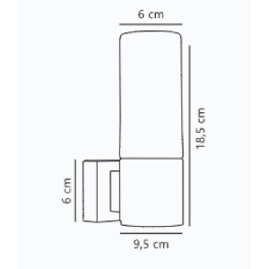 https://design-led.fr/es/ Tangens Aplique sencillo Acero cepillado E14 IP44 17131032 39,00 € 33,15 €