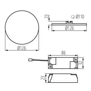 https://design-led.fr/it/ Downlight led AREL a montaggio superficiale Ø126 mm 10w 4000k 18,20 € 15,47 € 29584