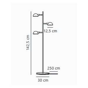 https://design-led.fr/nl/ Nomi Vloerlamp Zwart 3xE14 299,00 € 254,15 € 2220194003