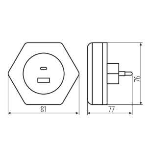 https://design-led.fr/fr/ Veilleuse LED BOLA LED 2xUSB 15w 3000K blanc 37397 18,60 € 15,81 €