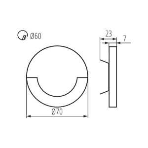 https://discount-led.fr/pt/ Luz LED para escadas SOLA-LED 0,8W 12V 4000K  13,60 €  10,88 €    32491