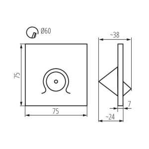https://design-led.fr/pt/ Luz LED para escadas MEFIS-LED preto 0,7W 12V 4000K 8,10 € 6,89 € 32497