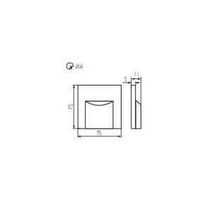https://discount-led.fr/fr/ Luminaire LED pour marches d'escalier ERINUS-LED L noir 0.8W 12V 4000K  6,90 €  5,52 €    33333