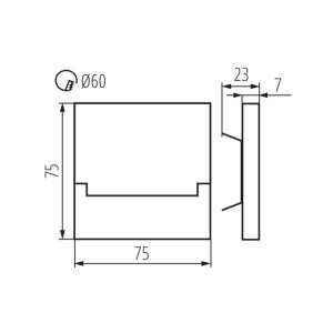 https://discount-led.fr/fr/ Luminaire LED pour marches d'escalier SABIK-LED 0.8W 12V 3000K  13,60 €  10,88 €    23108