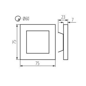 https://discount-led.fr/fr/ Luminaire LED pour marches d'escalier APUS 0.8W 12V 3000K noir  13,60 €  10,88 €    26539
