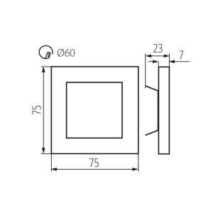https://discount-led.fr/fr/ Luminaire LED pour d'escalier d'escalier APUS 0.8W 12V 6500K  13,60 €  10,88 €    23107