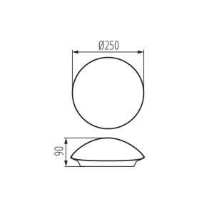 https://discount-led.fr/it/ Plafoniera PLAFMIN 1xE27 Nero  9,90 €  7,92 €    25690