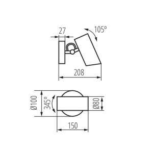 https://design-led.fr/de/ Wand- oder Deckenleuchte AGZAR 1xE14 Schwarz 30,30 € 25,76 € 36254