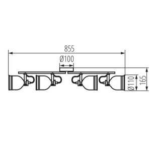 https://design-led.fr/fr/ Luminaire mural ou plafonnier DERATO 4xE14 Blanc 35647 99,50 € 84,58 €