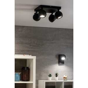 https://design-led.fr/fr/ Luminaire mural ou plafonnier GALOBA 4xGU10 Noir 33679 107,40 € 91,29 €