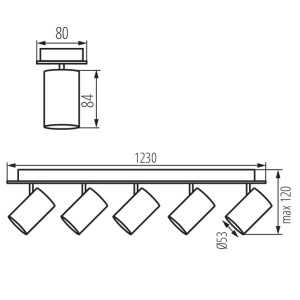 https://design-led.fr/de/ Wand- oder Deckenleuchte EVALO 5xGU10 Weiß 62,00 € 52,70 € 35688