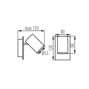 https://discount-led.fr/es/ Aplique de pared o techo EVALO 1xGU10 Blanco  11,00 €  8,80 €    35690