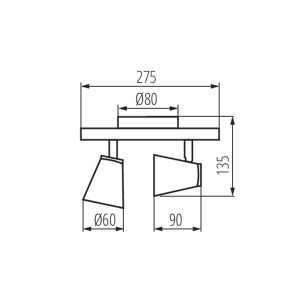 https://discount-led.fr/fr/ Luminaire mural ou plafonnier ENALI Noir 2xGU10  21,50 €  17,20 €    28763