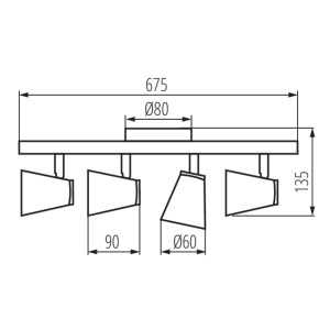 https://design-led.fr/fr/ Luminaire mural ou plafonnier ENALI Noir 4xGU10 28769 52,10 € 44,29 €