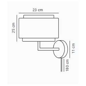 https://discount-led.fr/it/ Takai Beige, lampada da parete E27  129,90 €  103,92 €    2320421018