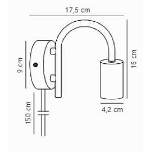 https://discount-led.fr/it/ Paco Lampada da parete Nero E27  29,90 €  23,92 €    2112071003