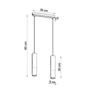 https://discount-led.fr/nl/ BORGIO 2L hanglamp van zwart beton 2xGU10  94,50 €  75,60 €    SL.0651