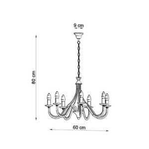 https://discount-led.fr/nl/ Kroonluchter MINERWA 7 zwart 7xE14  113,00 €  90,40 €    SL.0219